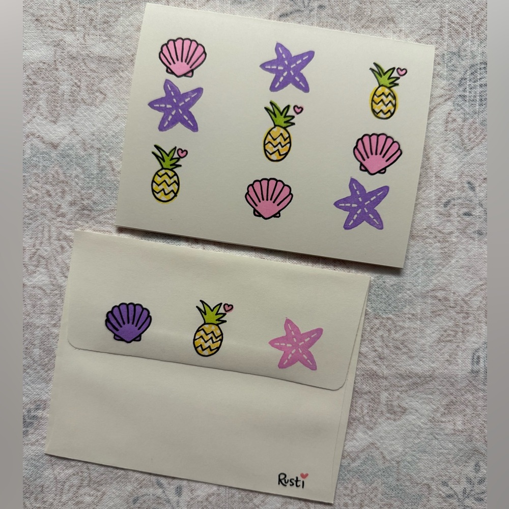 Tropical Card with Envelope